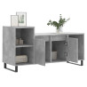 Mueble para TV madera contrachapada gris hormigón 100x35x55 cm 4