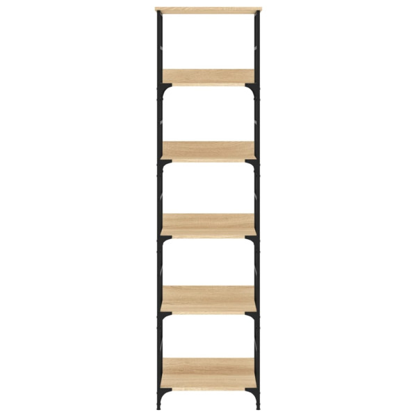 Estantería de madera ingeniería roble Sonoma 50x33x188.5 cm M 4