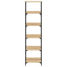 Estantería de madera ingeniería roble Sonoma 50x33x188.5 cm 4