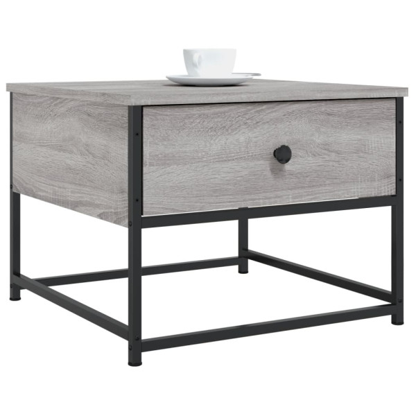 Mesa de centro madera contrachapada gris Sonoma 51x51x40 cm M 3
