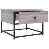 Mesa de centro madera contrachapada gris Sonoma 51x51x40 cm 5