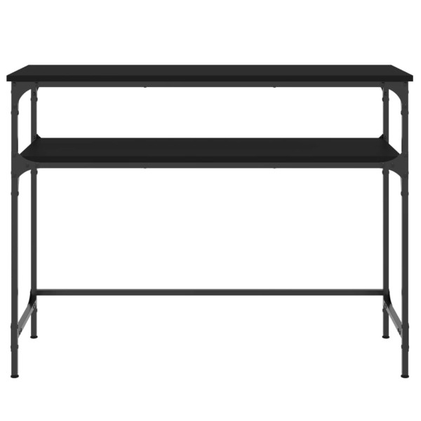 Mesa consola madera de ingeniería negra 100x35.5x75 cm M 4