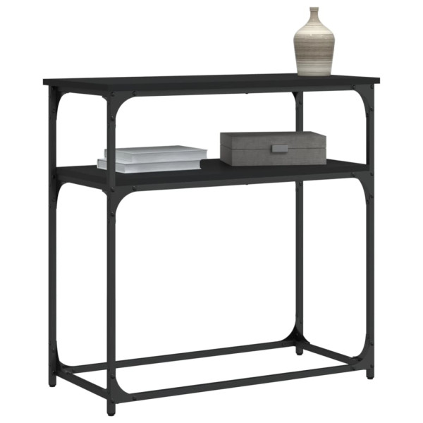 Mesa consola 75x35.5x75 cm derivados de madeira preto M 3