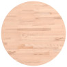 Tablero redondo de madera maciza de haya Ø50x2.5 cm 2