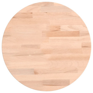 Tablero redondo de madera maciza de haya Ø30x4 cm H
