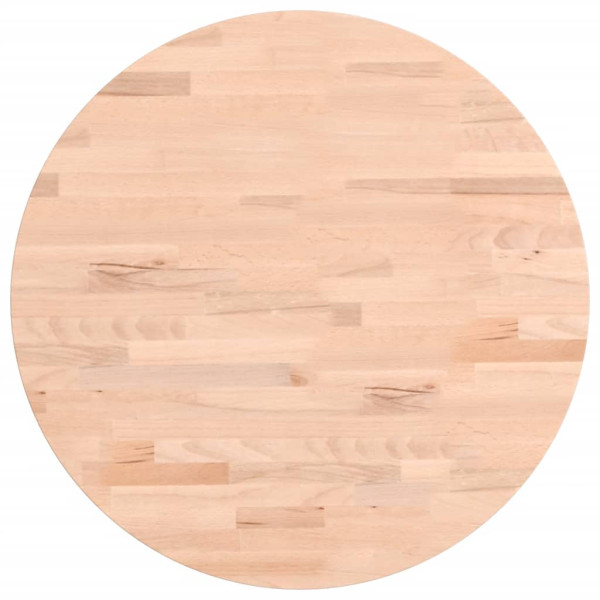 Tablero redondo de madera maciza de haya Ø50x4 cm M 2