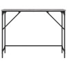 Mesa consola madera de ingeniería gris Sonoma 100x32x75 cm 4