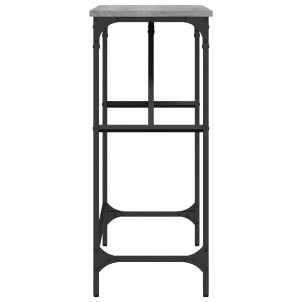Mesa consola madeira de engenharia cinza Sonoma 100x32x75 cm M 5