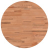 Tablero redondo de madera maciza de haya Ø50x4 cm 2