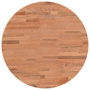 Tablero redondo de madera maciza de haya Ø50x1.5 cm H