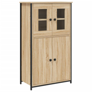 Aparador alto madera contrachapada roble Sonoma 62x32x106.5 cm H