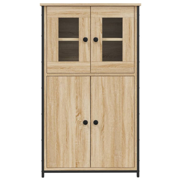 Aparador alto madera contrachapada roble Sonoma 62x32x106.5 cm M 5