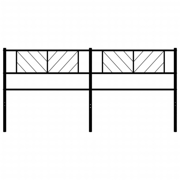 Cabecero de metal negro 200 cm M 3