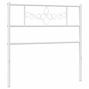 Cabecero de metal blanco 75 cm H