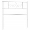 Cabeceira de cama 75 cm metal branco 2
