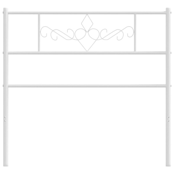 Cabeceira de cama 75 cm metal branco M 3