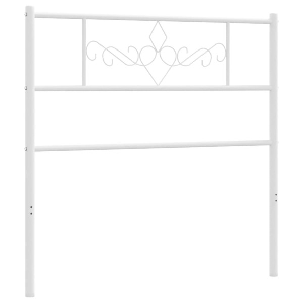 Cabeceira de cama 75 cm metal branco M 4