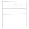 Cabeceira de cama 75 cm metal branco 4