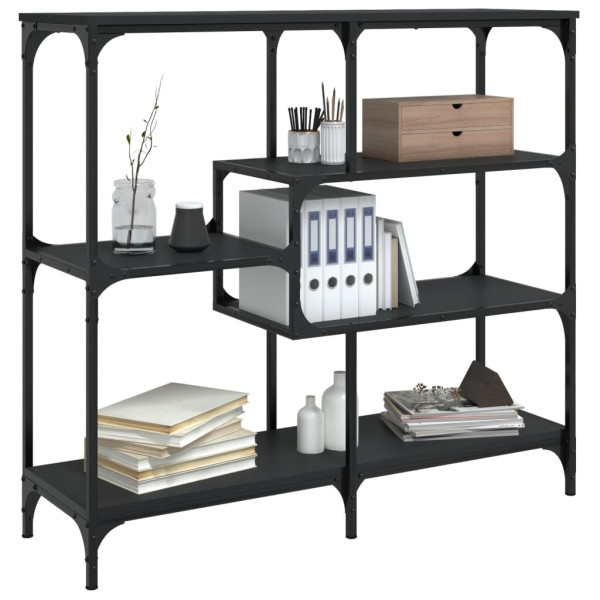 Mesa consola madera contrachapada negro 103x32x95 cm M 3