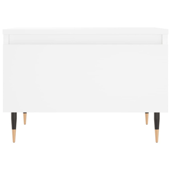 Mesa de centro madera de ingeniería blanco 50x46x35 cm M 5