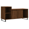 Mueble para TV madera contrachapada marrón roble 100x35x55 cm 2