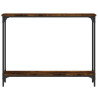 Mesa consola madeira de engenharia carvalho fumado 100x22.5x75 cm 4