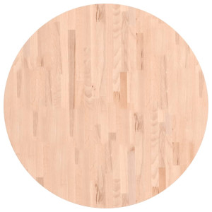 Tablero redondo de madera maciza de haya Ø90x4 cm H