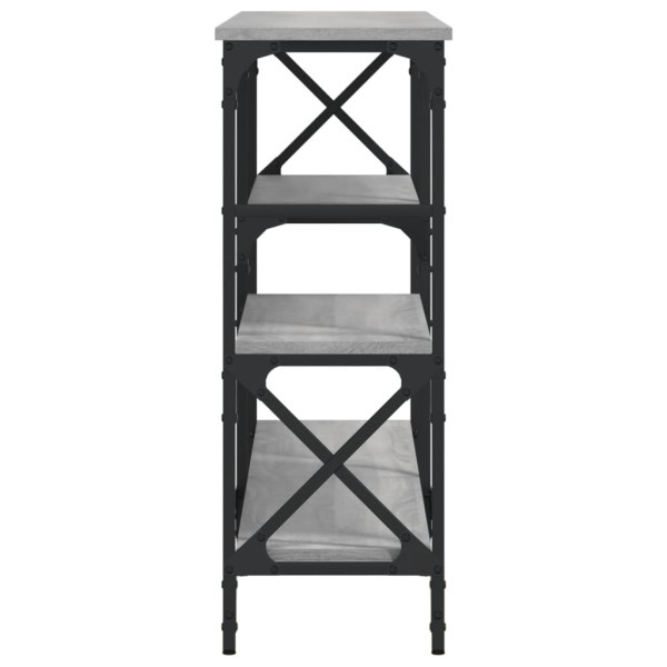 Mesa consola 150x29x76.5 cm derivados madeira cinzento sonoma M 5