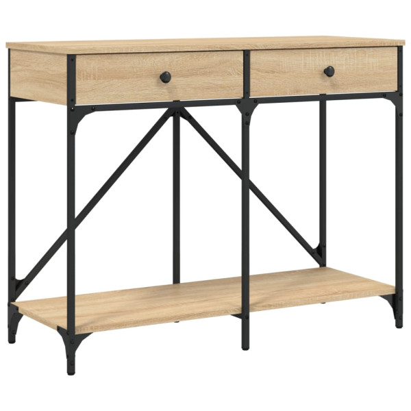 Mesa consola 100x39x78.5 cm derivados madeira carvalho sonoma M 2