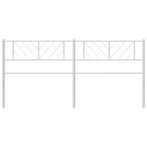 Cabecero de metal blanco 200 cm M 3