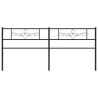 Cabeceira de cama 193 cm metal preto 3