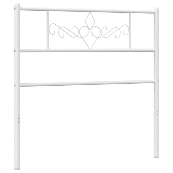 Cabecero de metal blanco 107 cm M 2