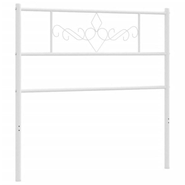 Cabeceira de cama 107 cm metal branco M 4