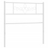 Cabeceira de cama 107 cm metal branco 4