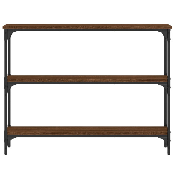 Mesa consola 100x22.5x75 cm derivados madeira carvalho castanho M 4