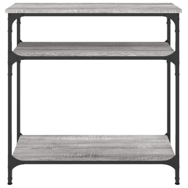 Mesa consola 75x29x75 cm derivados de madeira cinzento sonoma M 4