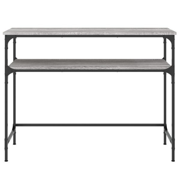 Mesa consola 100x35.5x75cm derivados de madeira cinzento sonoma M 4