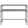 Mesa consola madera de ingeniería gris Sonoma 100x35.5x75 cm 4