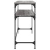Mesa consola 100x35.5x75cm derivados de madeira cinzento sonoma 5