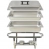 Set calentador de comida para buffet 4 piezas acero inoxidable 5