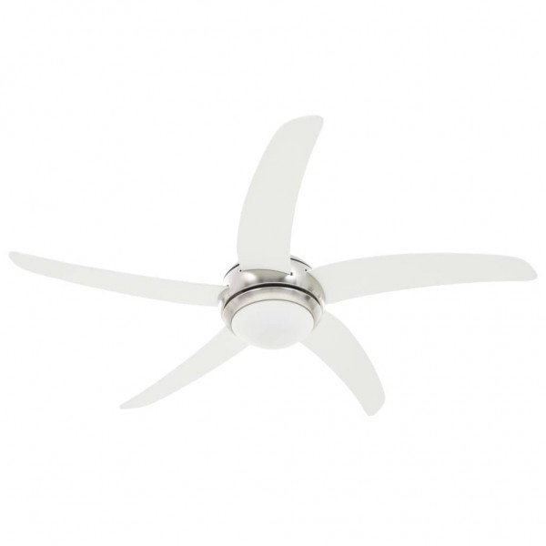 Ventoinha de teto com luz 128 cm branco M 2