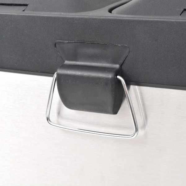 Cubo de reciclaje y basura con pedal acero inoxidable 36 L M 4