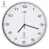 Reloj de pared radiocontrol movimiento de cuarzo 31 cm blanco 1