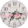 Reloj de pared vintage con flores 30 cm 1
