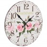 Reloj de pared vintage con flores 30 cm 3