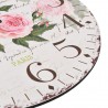 Reloj de pared vintage con flores 30 cm 5