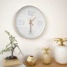 Reloj de pared apariencia de cobre 30 cm 2