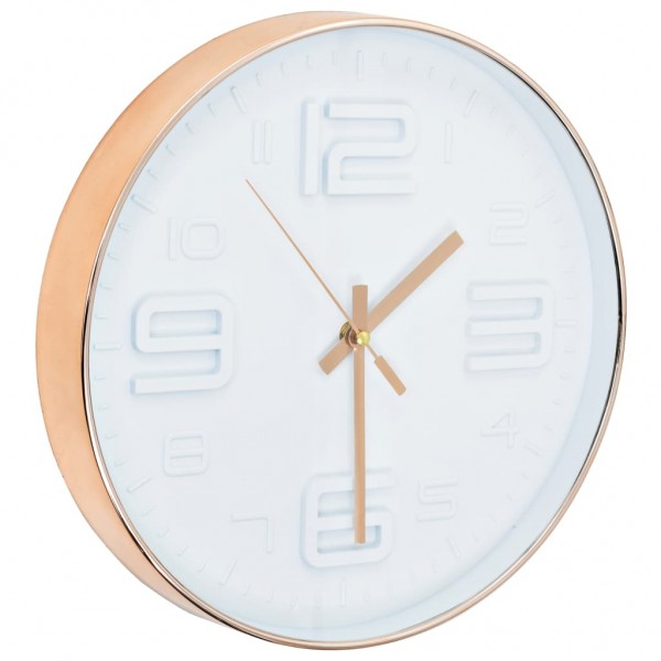 Reloj de pared apariencia de cobre 30 cm M 3
