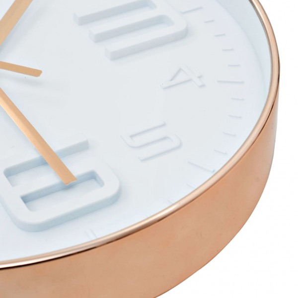 Reloj de pared apariencia de cobre 30 cm M 5