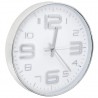 Reloj de pared 30 cm plateado 3